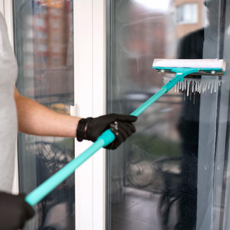 Mytí oken z vnějšku