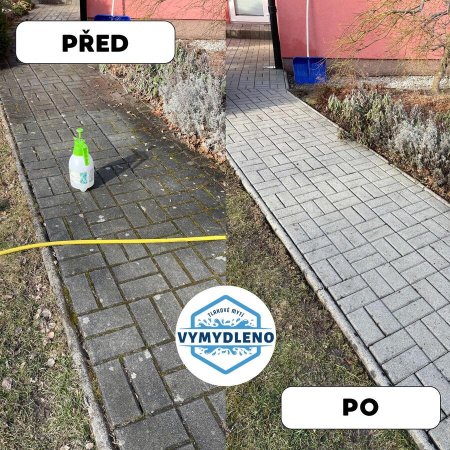 Čištění 15 let nemyté dlažby